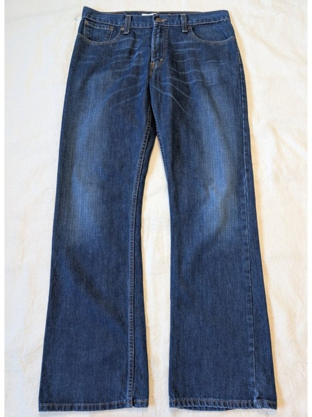 Levi's 526 VTG 2009 Low Boot Cut Men'd Dark Denim Flared Ankle 34x34 All Cotton